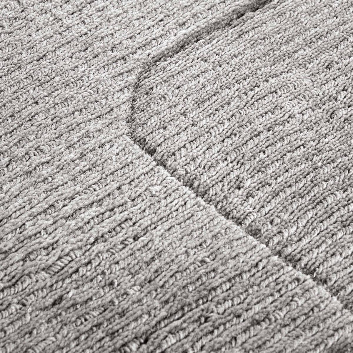 Tapis salon géométrique, laine tissé main, confort authentique