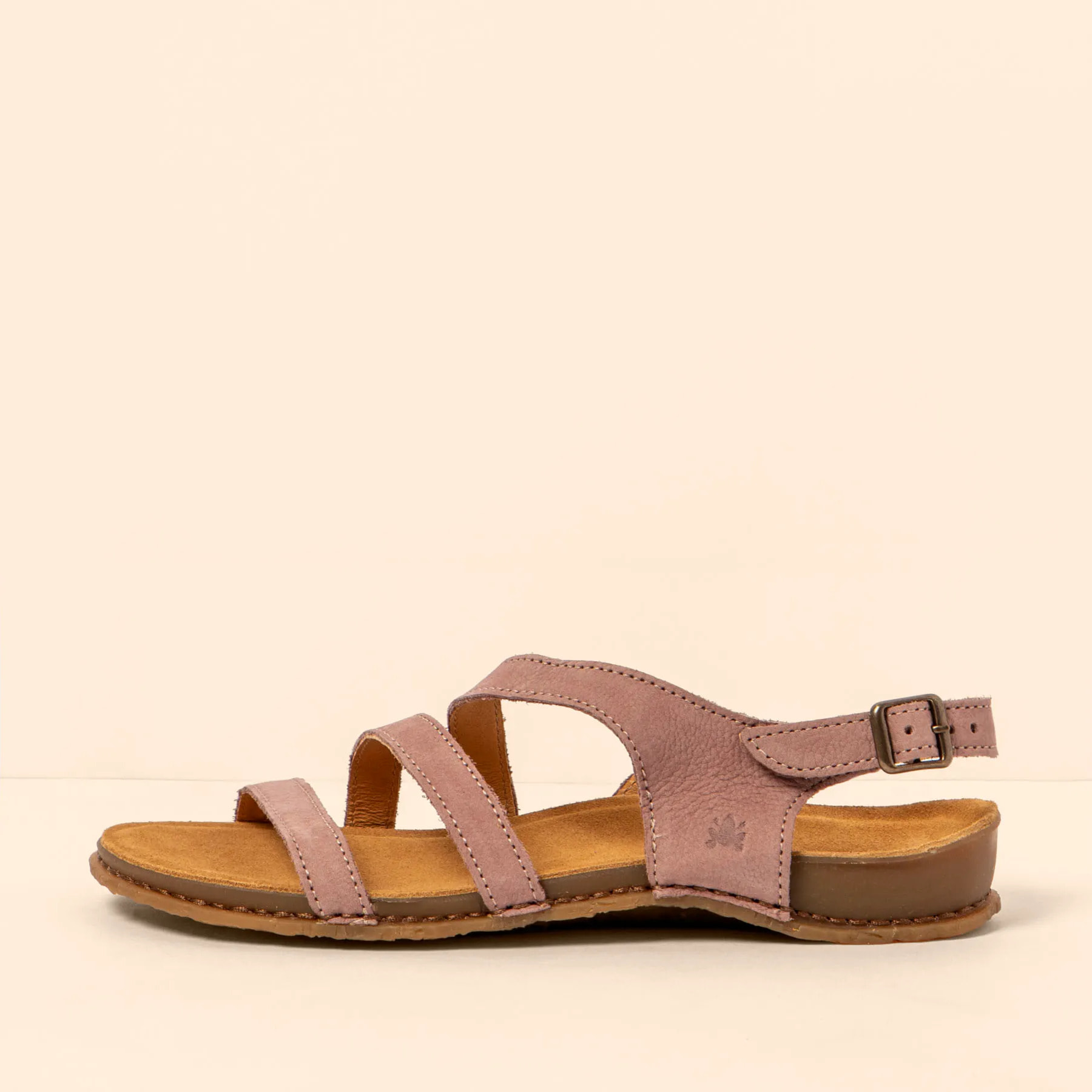 Sandalias N5811 NOBUCK LAVADO MALVA/PANGLAO color Malva