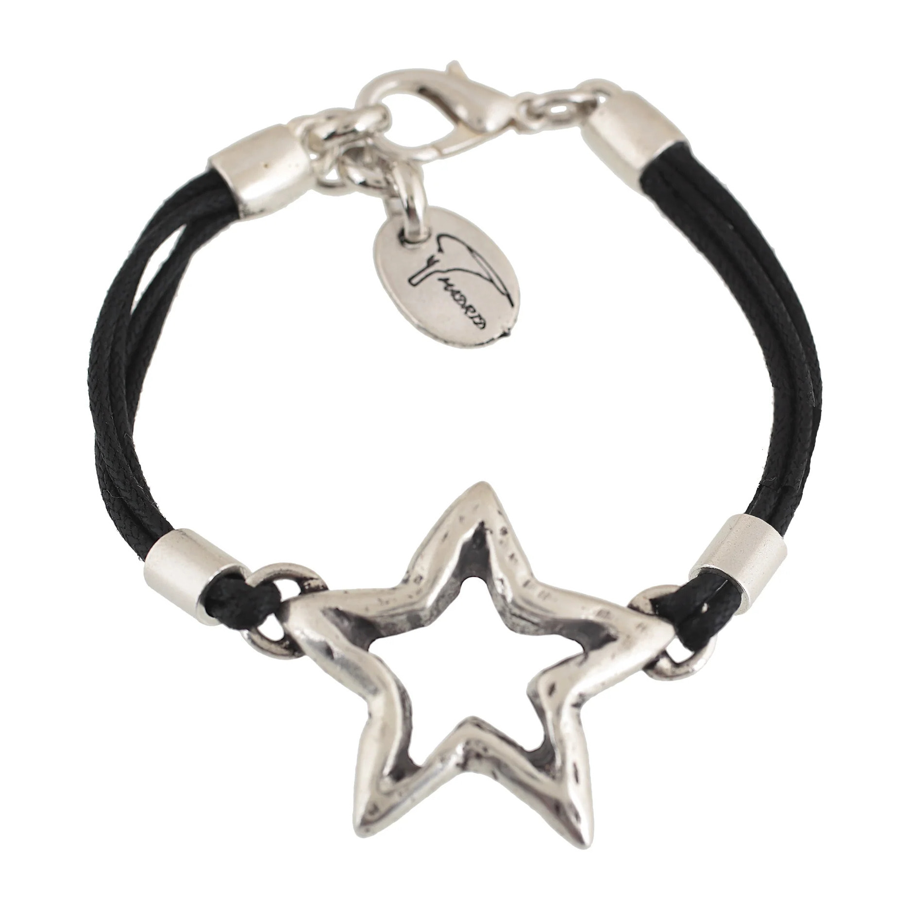 Pulsera estrella plata simple plata