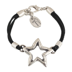 Pulsera estrella plata simple plata