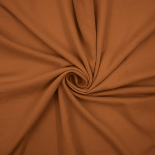 Parure de lit 3 pièces en microfibre unie lavée housse + taies - Marron Clair