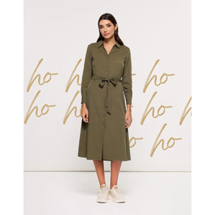 Vestido Midi Caqui - Veronico