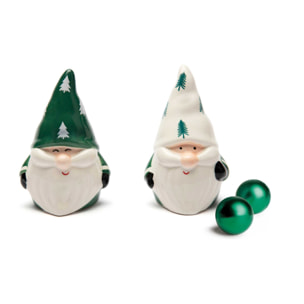 Set Sale e Pepe Excelsa- Green Winter, Ceramica Multicolore