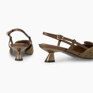 ZAPATOS DE SALÓN MARRONES A-CASIOPEA
