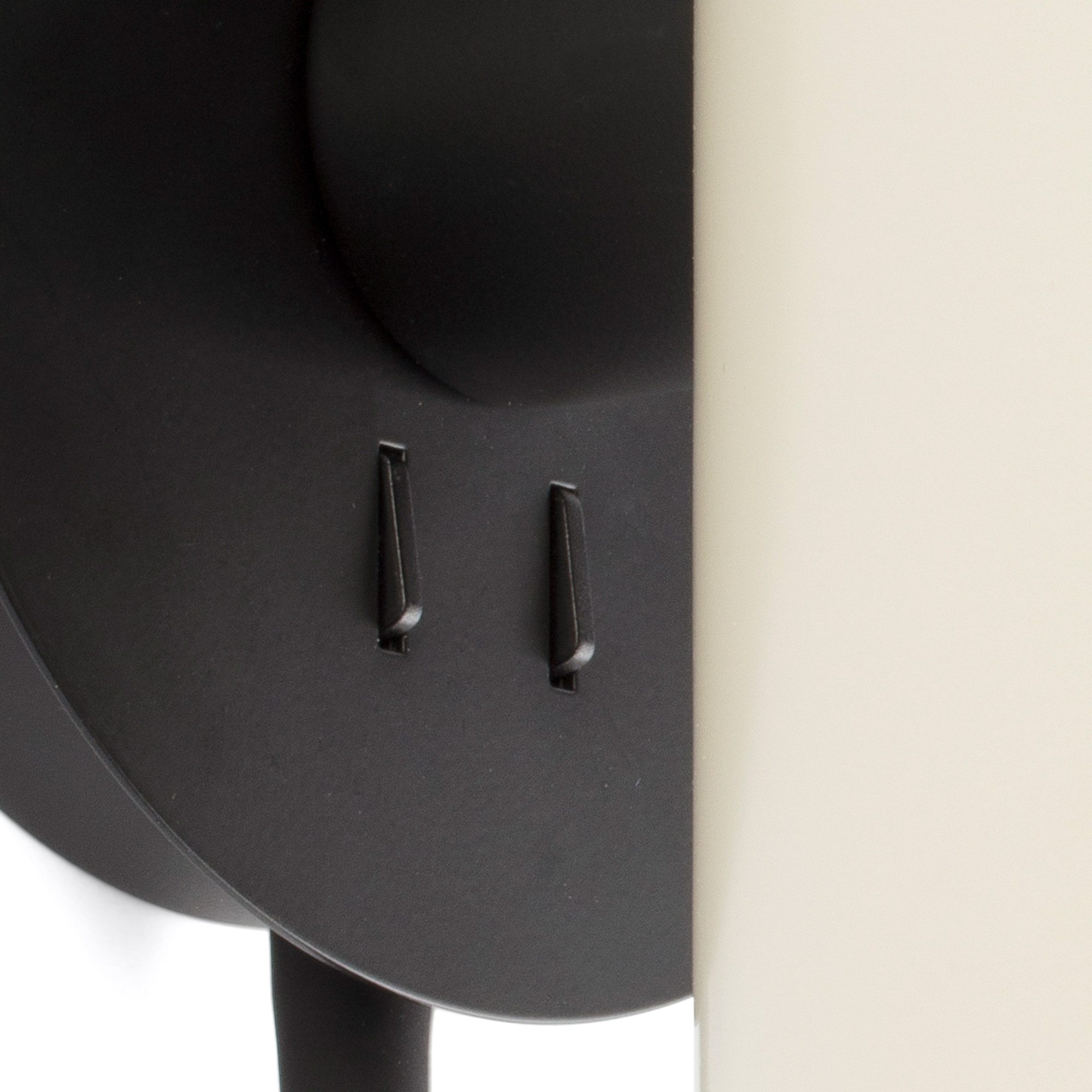 GUADALUPE Lampe applique avec lecteur noire/beige