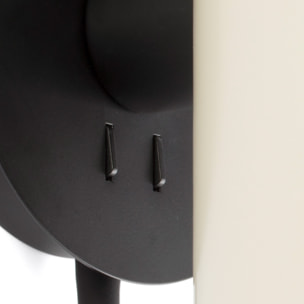 GUADALUPE Lampe applique avec lecteur noire/beige