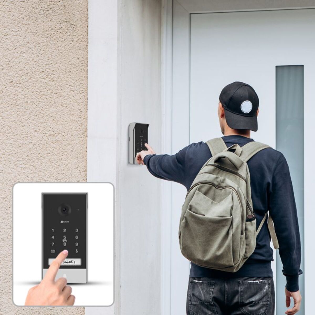Visiophone EZVIZ EP7-2K/Connecté ss fil+ panneau solaire