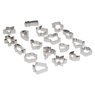 Emporte-pièces Noël 18 pièces acier inoxydable