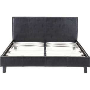 Lit "Lina" - 160 x 200 cm - Noir