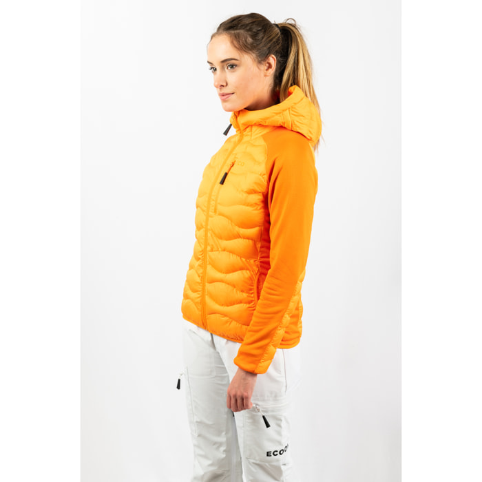 Chaqueta ECOActive Hybrid Insulated Jacket with cap Women dela marca ECOON - Naranja