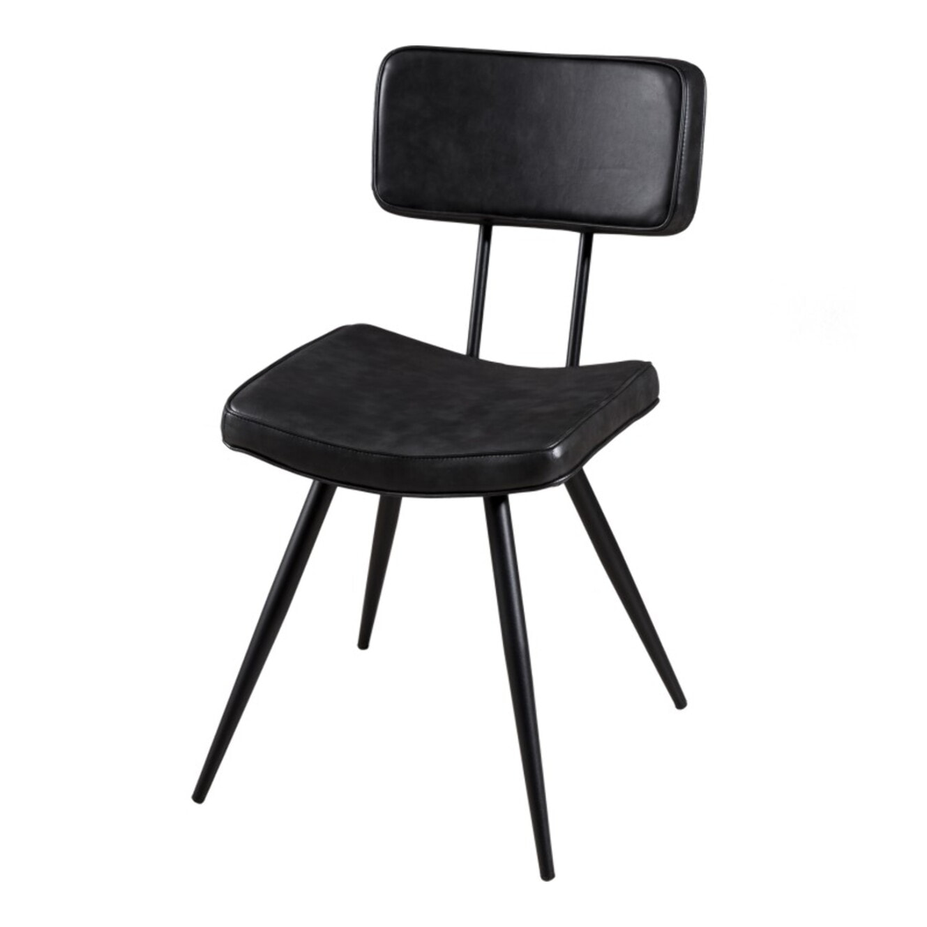 AUGUSTIN - Lot de 2 chaises JAMES noires