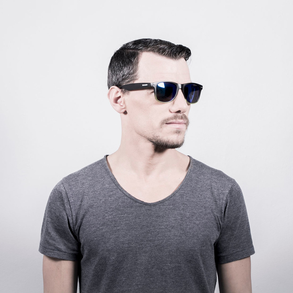 Occhiali da sole OCEAN Beach Wayfarer neri