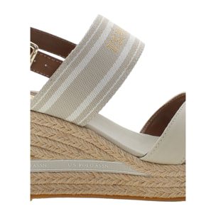 U.S. Polo Assn. - Sandali ALYSSA007W-4C2 in cotone per donna