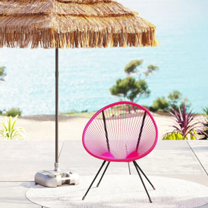 Fauteuil de jardin Acapulco rose Kare Design