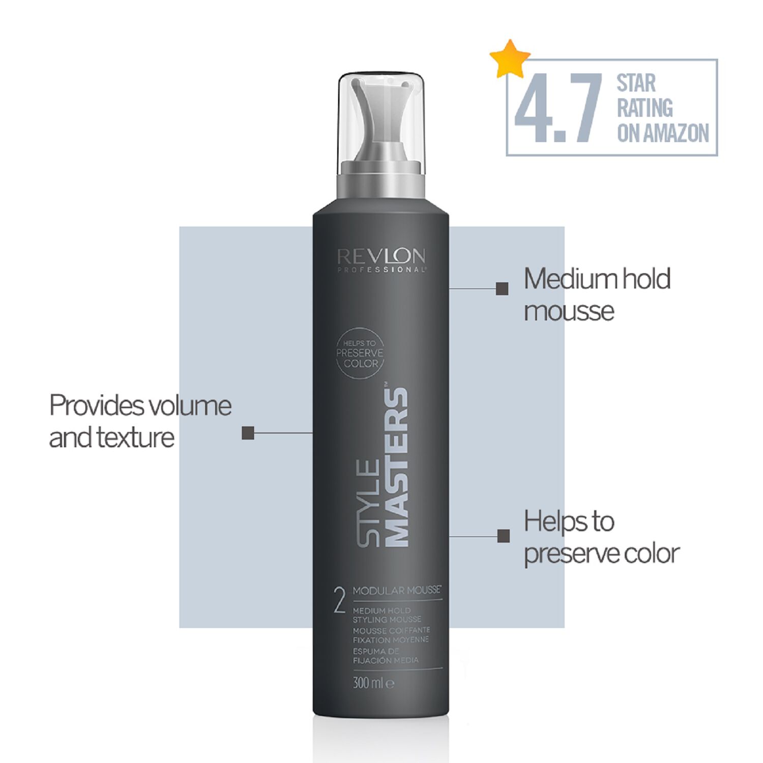 Style Masters - Mousse Coiffante et Fixante 300 ml