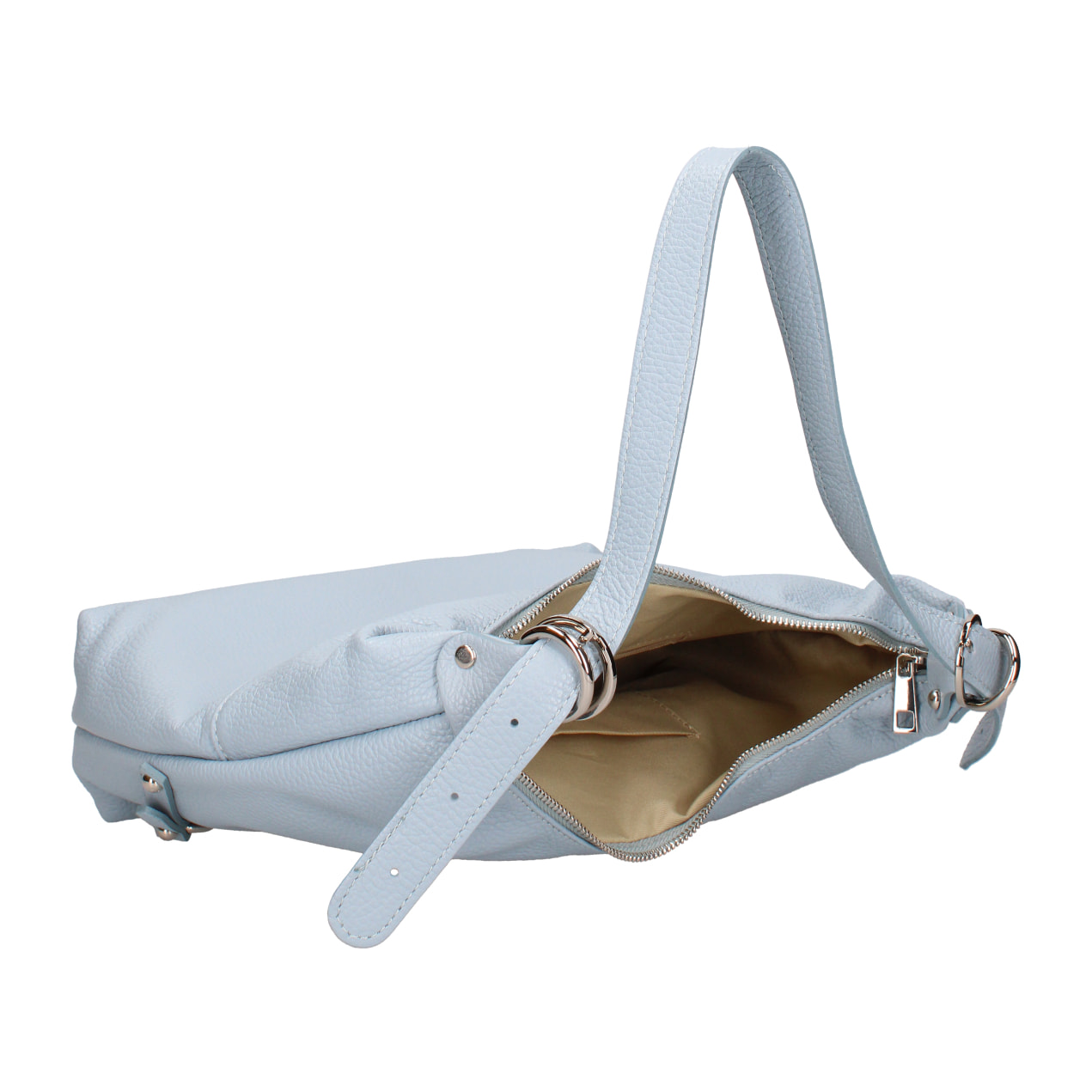 Borsa a spalla da donna In Vera pelle Made in Italy 30x30x9 cm