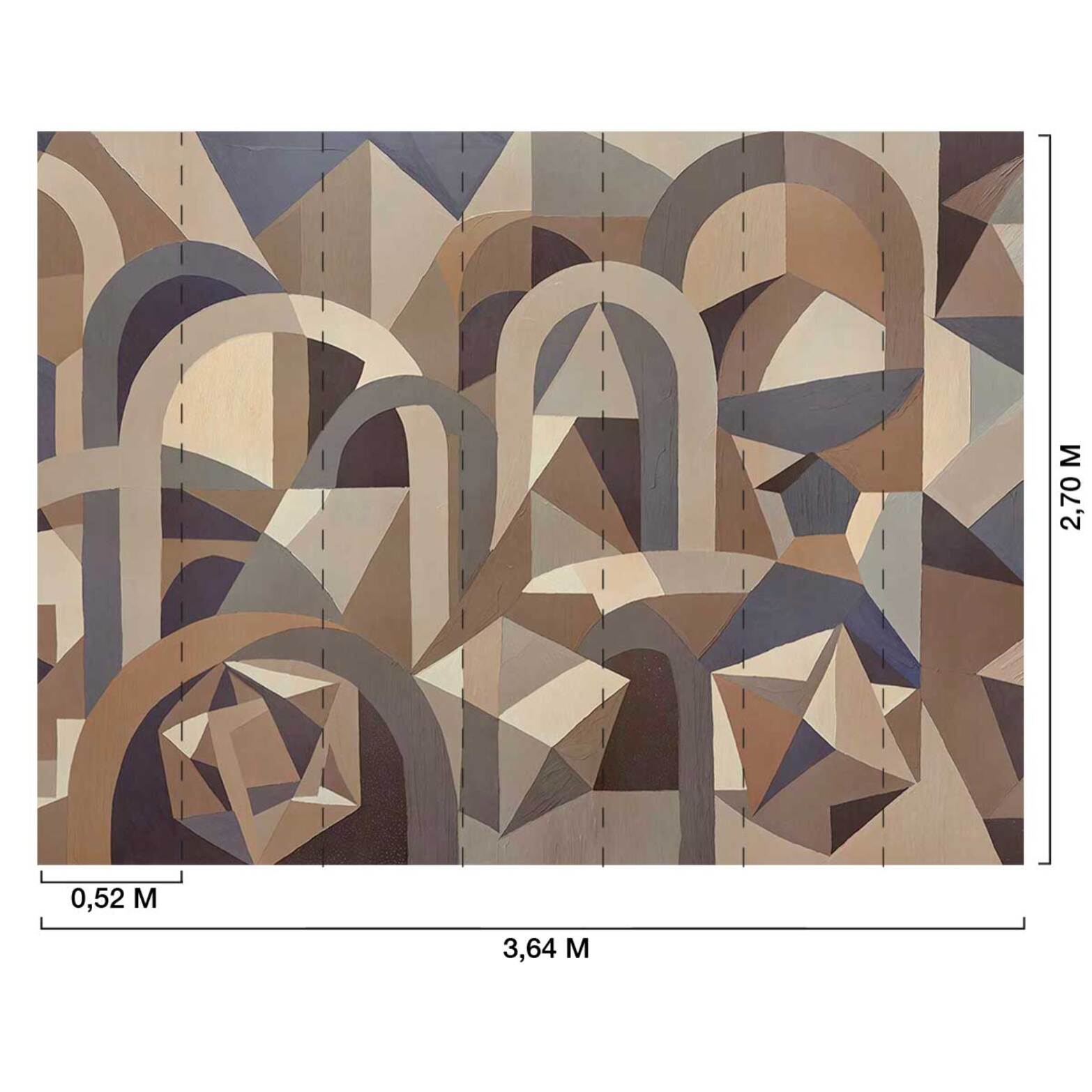Papier peint Architectura Beige Intissé