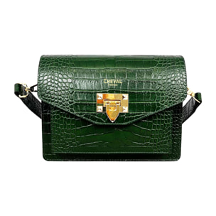 Bolso de hombro Cheval Firenze Charlotte Verde Oscuro