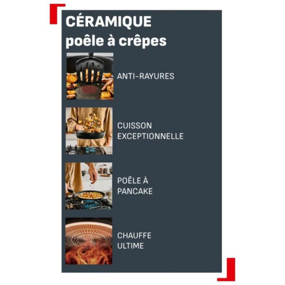 Crêpière TEFAL 28cm Excellence +