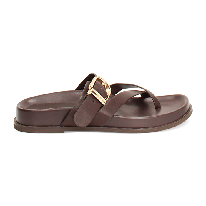 Fussbett testa di moro con suola flat