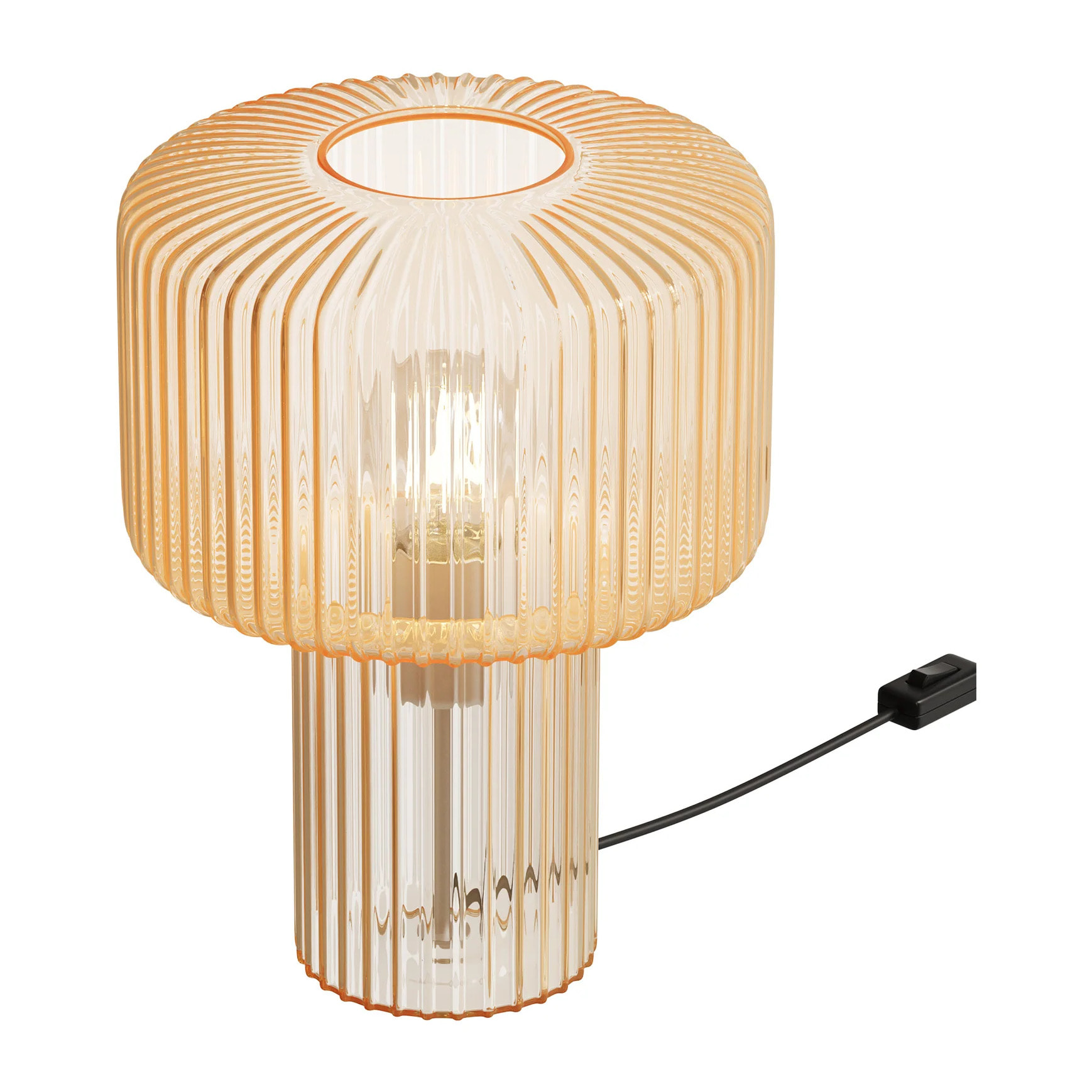 Lampe à poser en verre cannelé - Verra