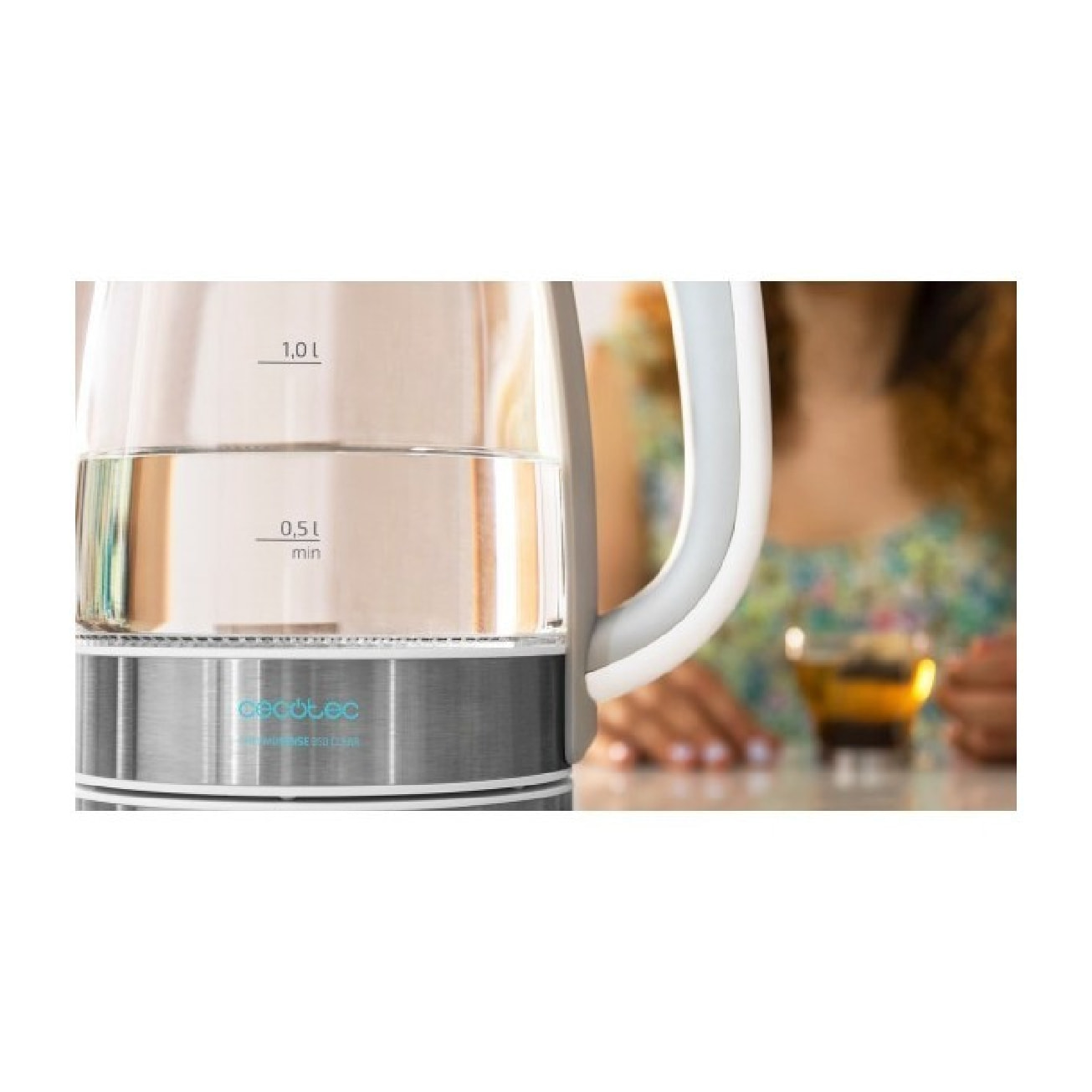 Cecotec Bouilloire ThermoSense 350 Clear