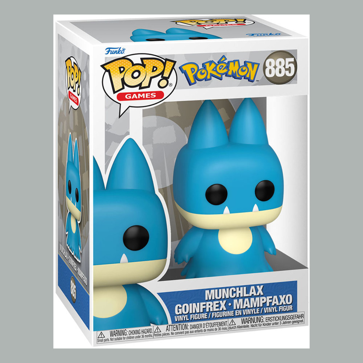 Pokemon Pop! Games Vinile Figura Munchlax (emea) 9 Cm Funko