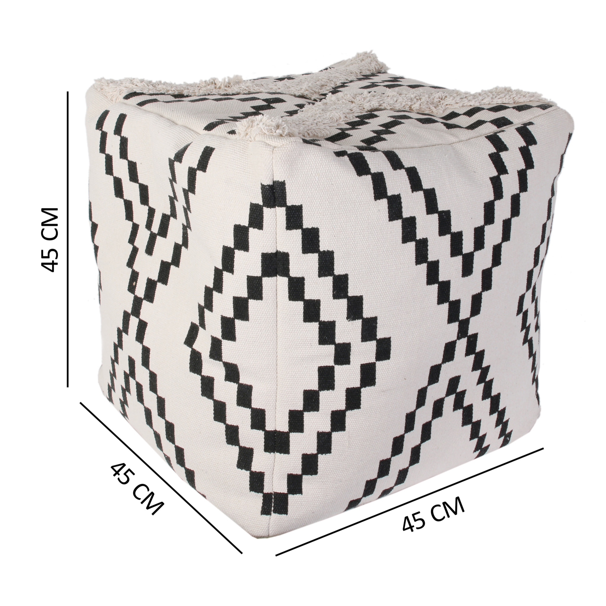 Pouf Berbere Mirage 45x45x45cm - Lot De 2