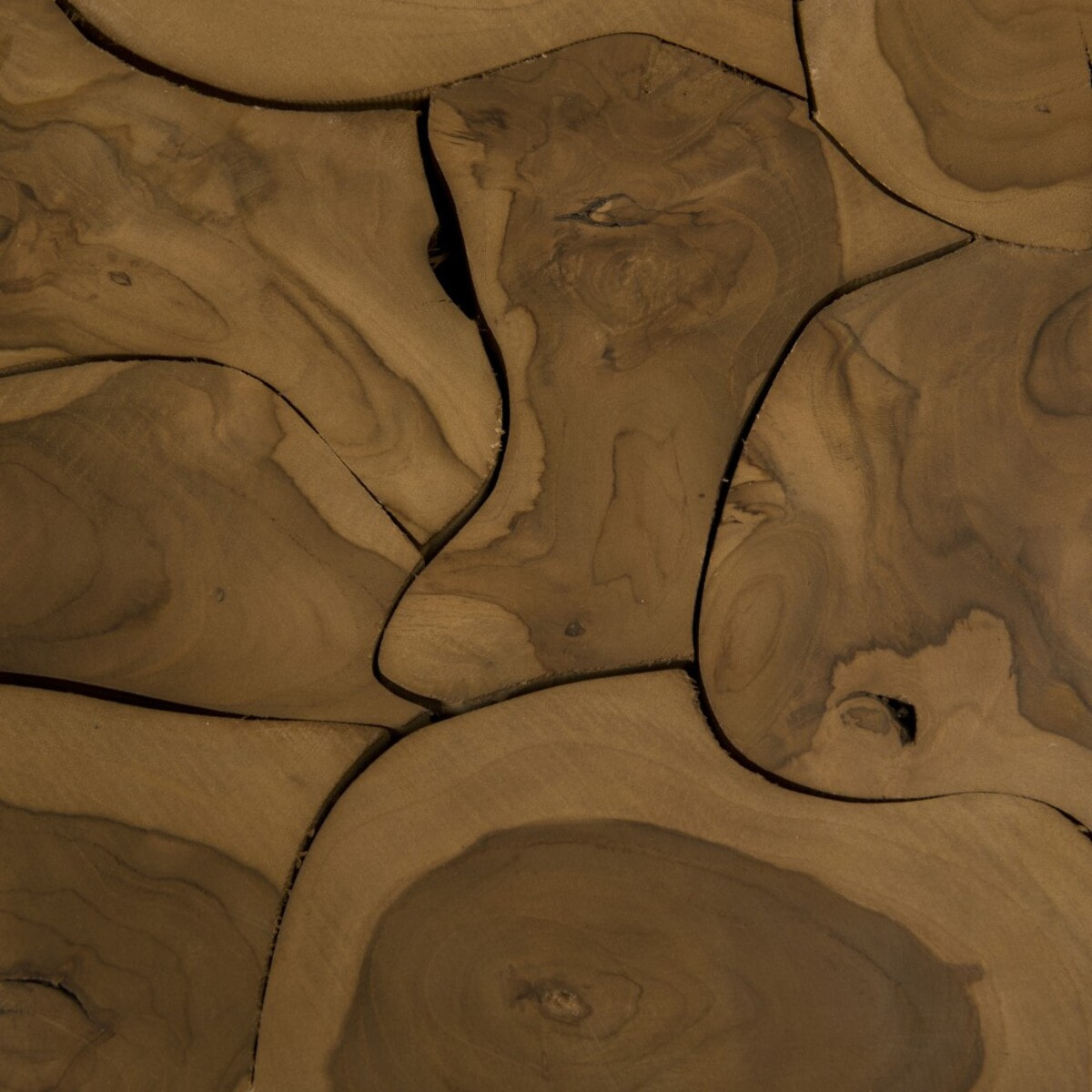 SAM - Cube 40x40cm bois Teck nature