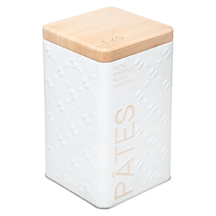 Boîte à pâtes "Scandinave Nature" blanc 1kg