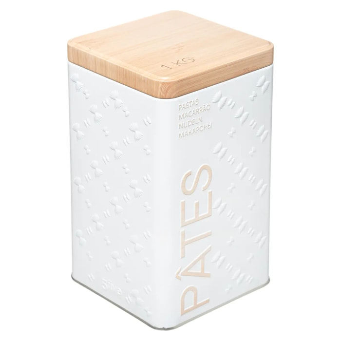 Boîte à pâtes "Scandinave Nature" blanc 1kg