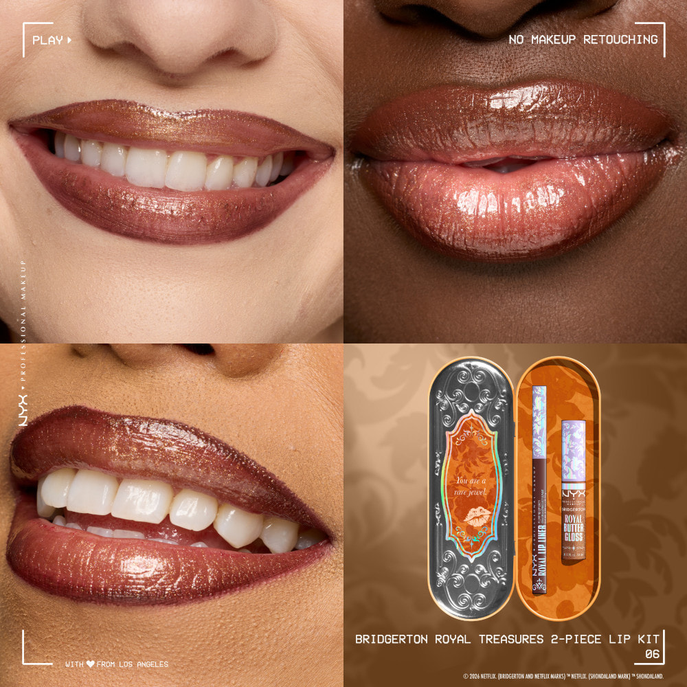 NYX Professional Makeup Collection Limitée Bridgerton Royal Kit Lèvres 06