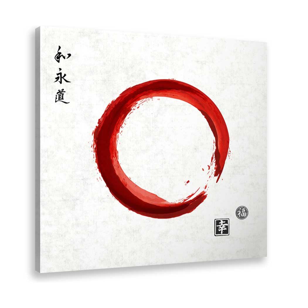 Tableau zen circle japonnais Toile imprimée