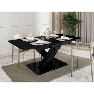 Buriti - table à manger extensible - noir - 4 à 6 personnes - Noir