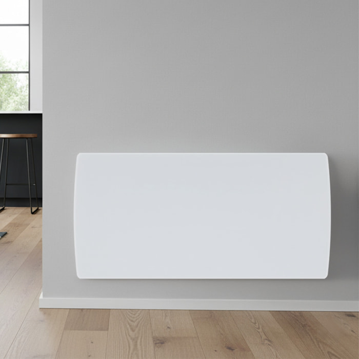 Radiateur inertie Ceramique en VERRE BLANC 2000w
