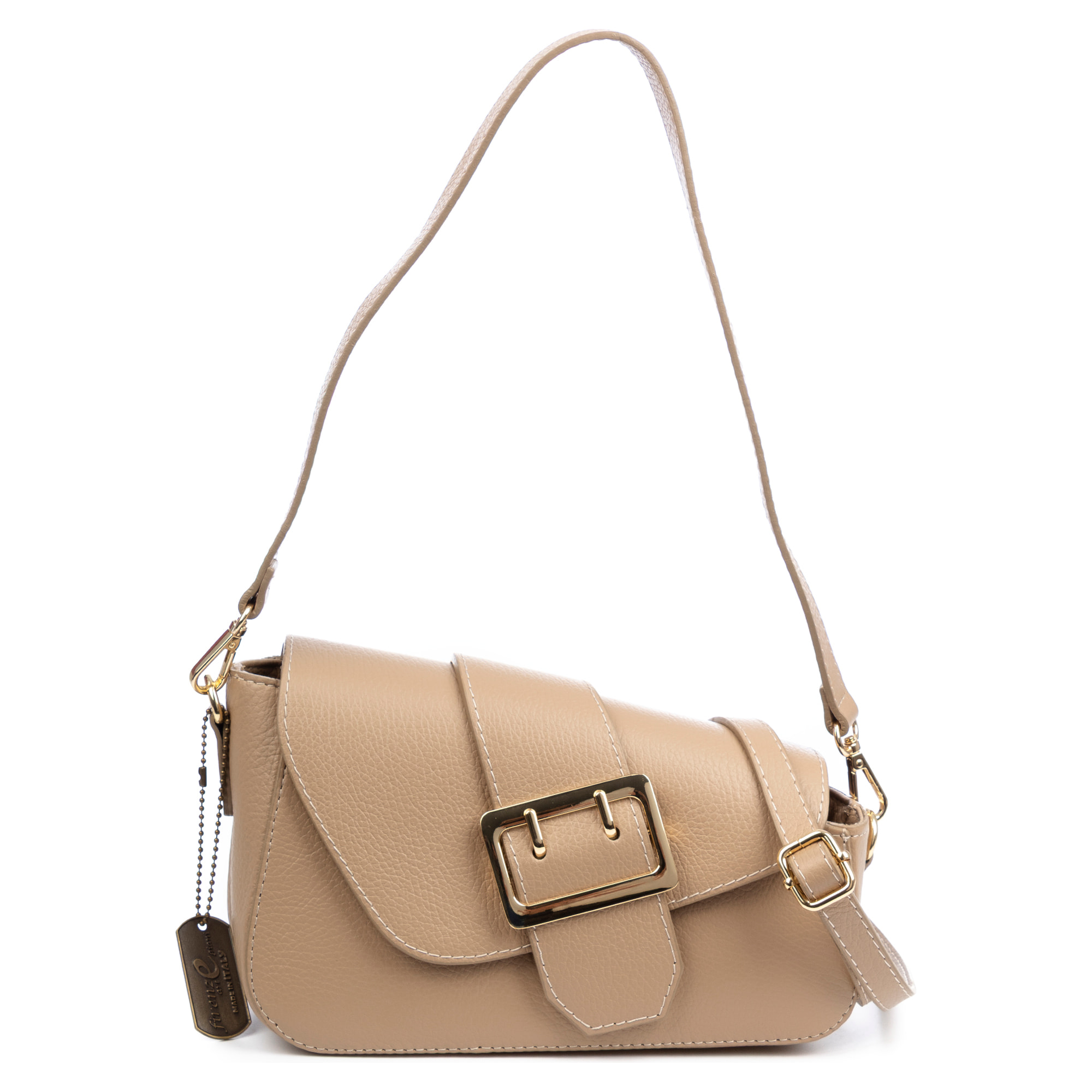 Barzago Borsa a spalla Donna. Pelle autentica Dollaro