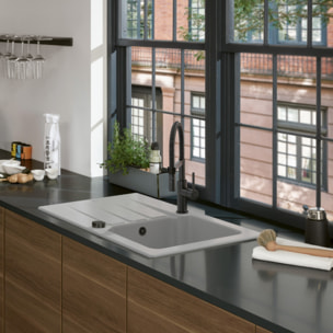 Robinet cuisine VILLEROY ET BOCH Steel expert compact