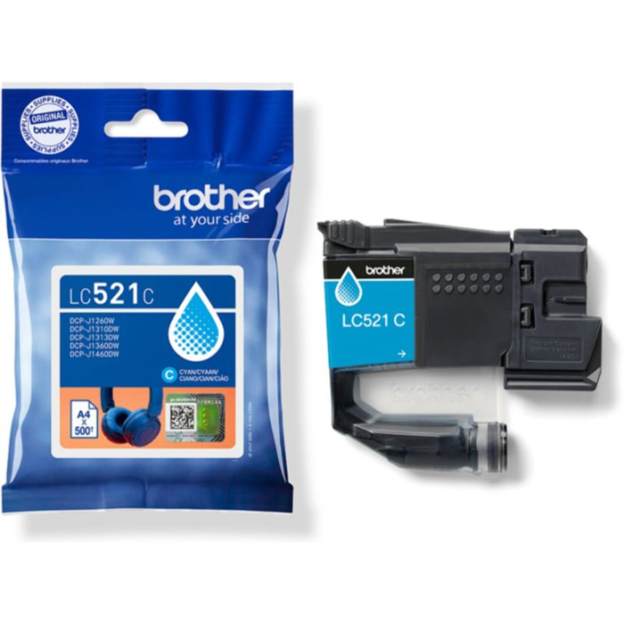 Cartouche d'encre BROTHER LC521C Cyan