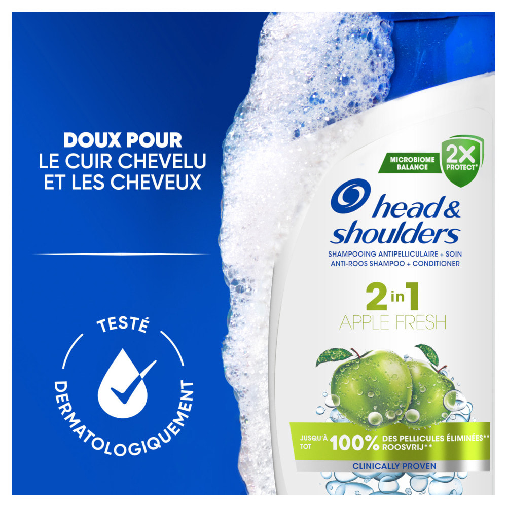 6 Shampoings Apple Fresh 2en1 300ml - Head & Shoulders