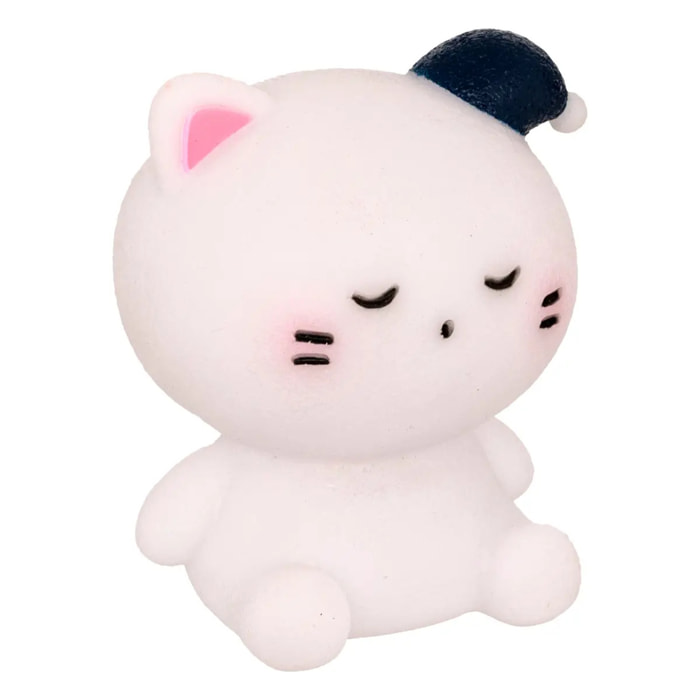 Veilleuse souple chat H.9cm à piles