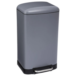 Poubelle à pédale métal 30L "Ariane" gris anthracite