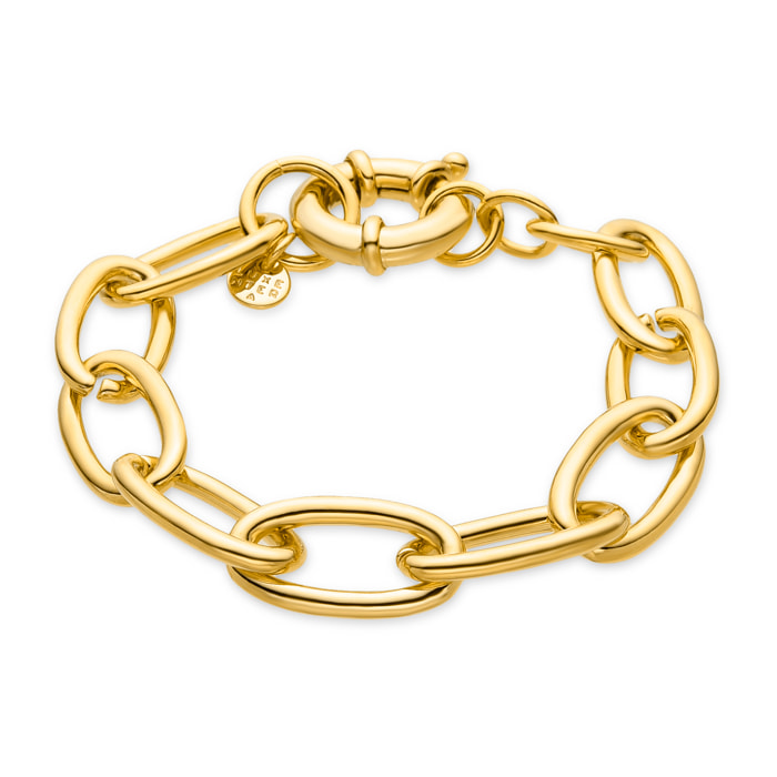 Pulsera acabada en oro amarillo de 18k