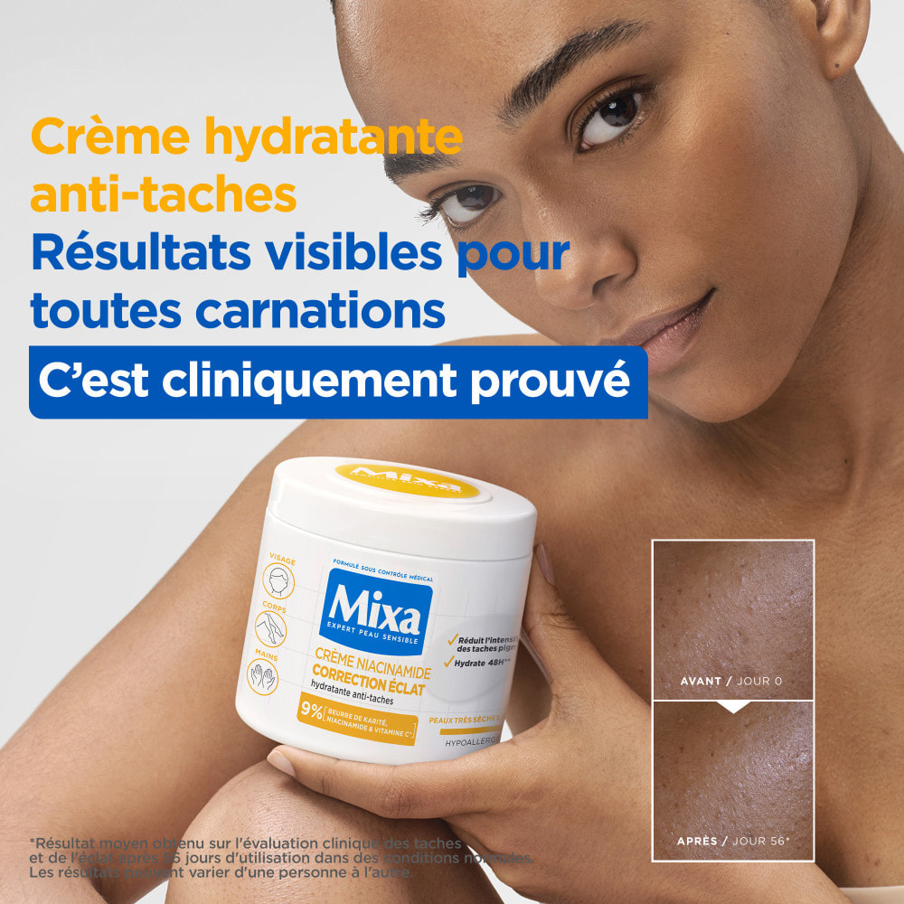 Mixa Crème Niacinamide Correction Éclat 400ml