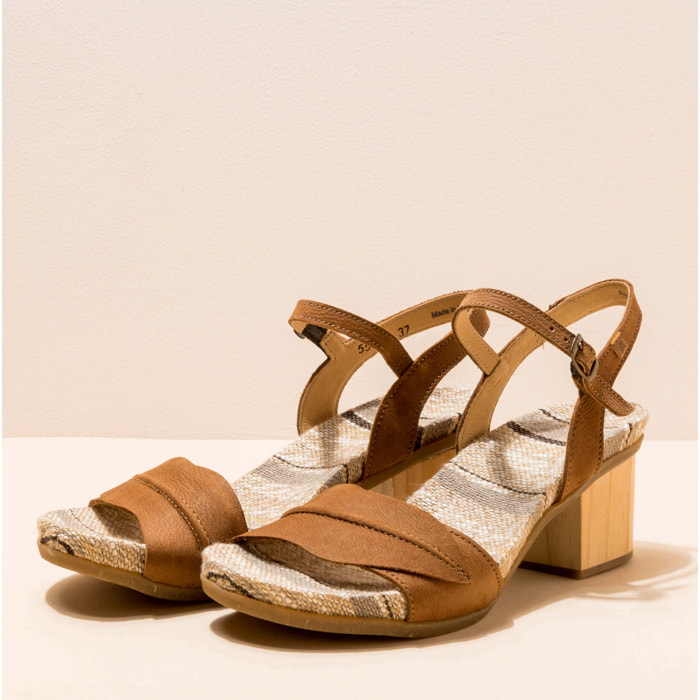 Sandalias con tacón N5561 PLEASANT WOOD /DEBA color Wood