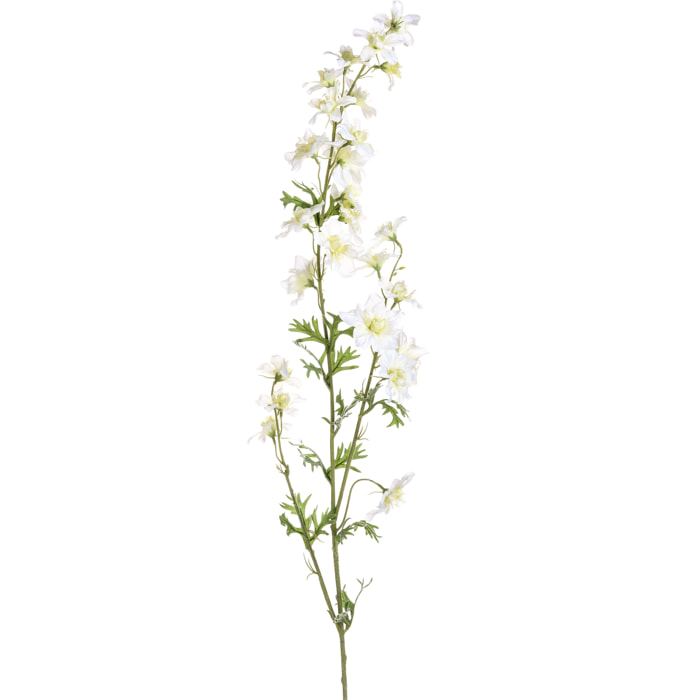 Fiore di Delphinium composto da 3 fiori - Pezzi 2 - 10X93X3 - Colore: Bianco - Bianchi Dino - Fiori Artificiali