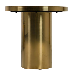 Mesa Auxiliar Acero Inoxidable Dorado 55x53x55 Cm
