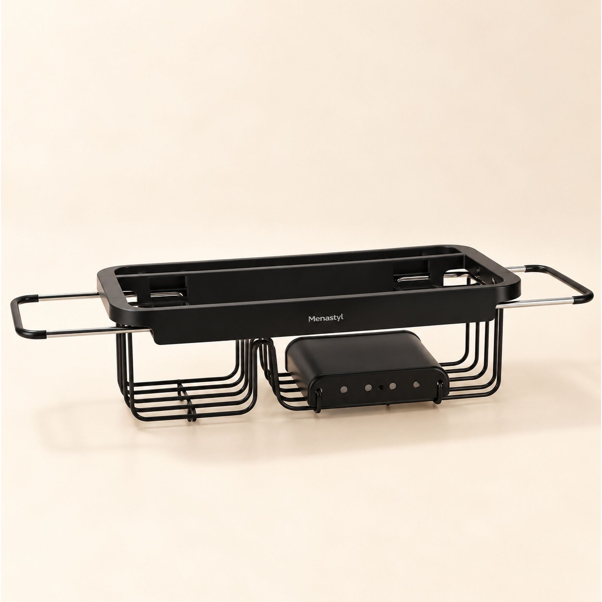 Egouttoir extensible 34.5-48cm en polypropylène et inox