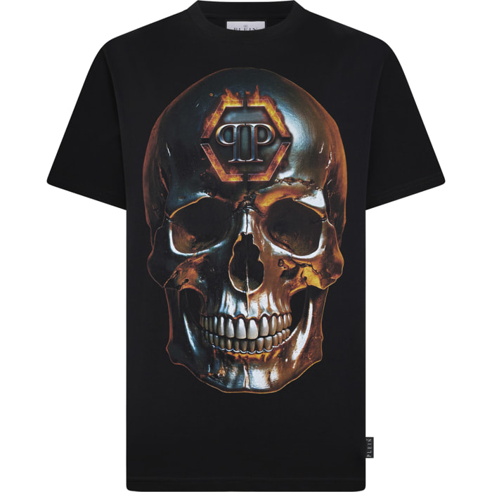PHILIPP PLEIN Round Neck T-Shirt Lava Skull
