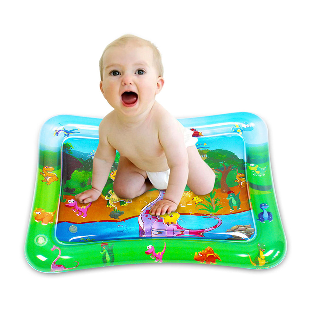 Materasso gonfiabile per bambini con design dinosauro. 70x50 cm.