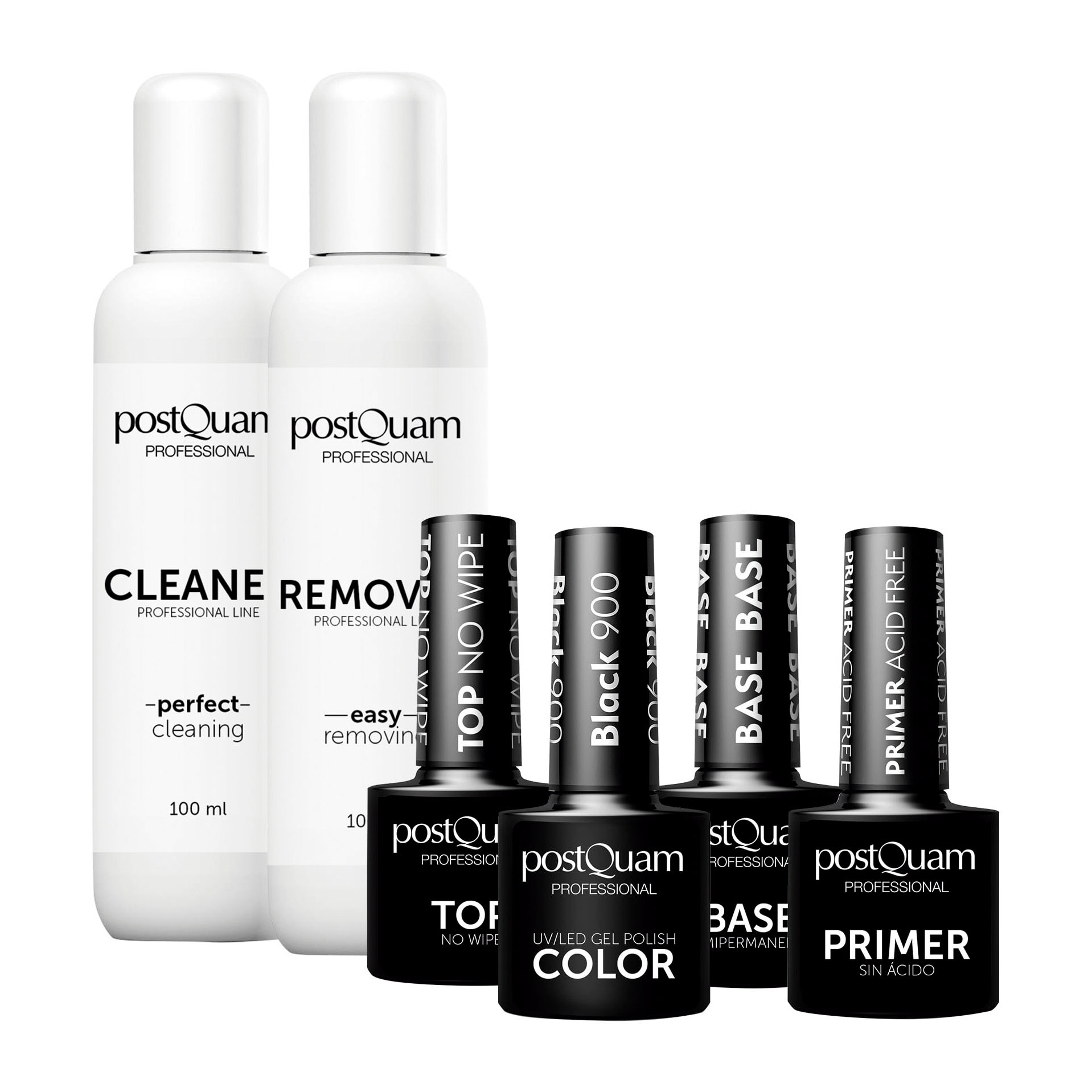 Kit de manucure semi-permanente noir